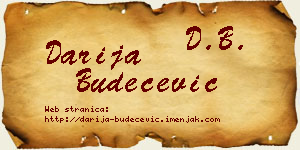 Darija Budečević vizit kartica